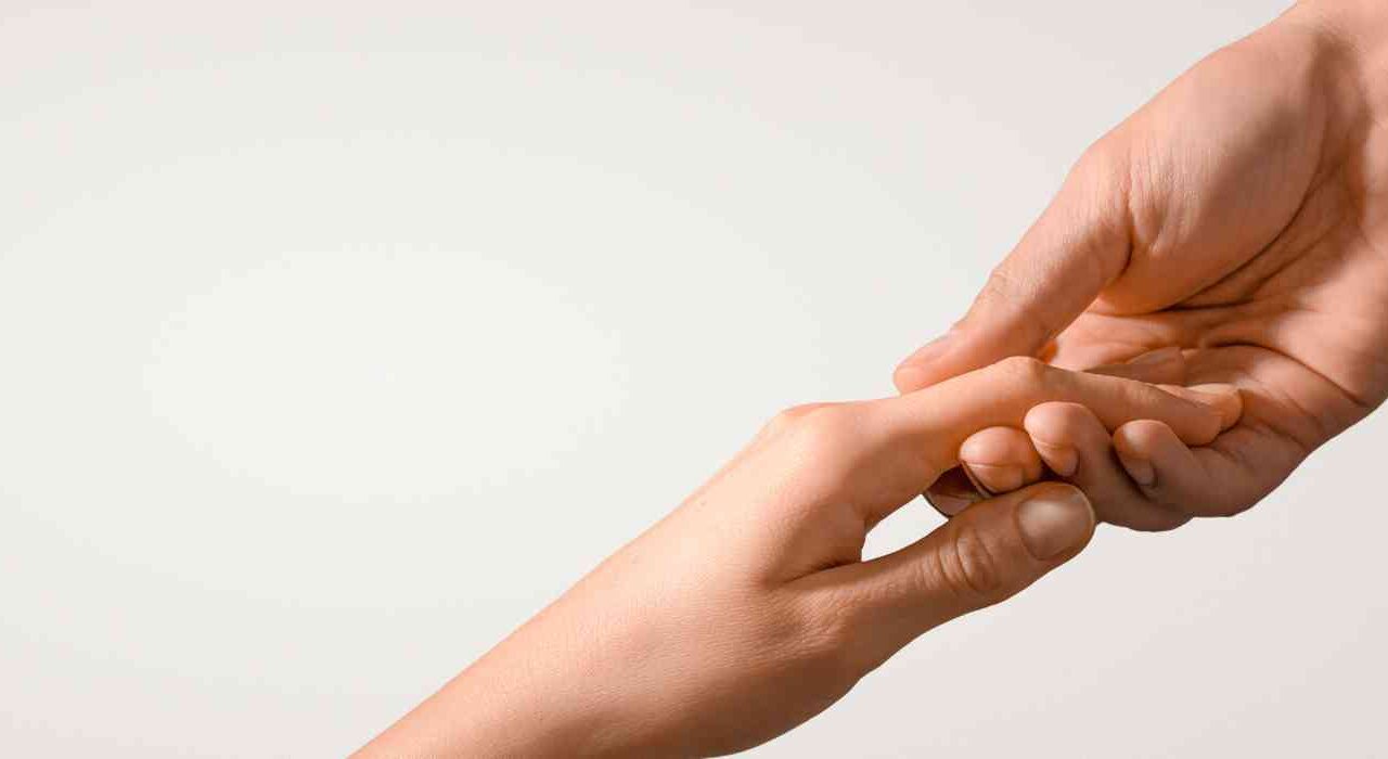 Depression Therapy Banner Depicted By Hand Reaching Up Being Held By Hand Reaching Down - A Helping Hand